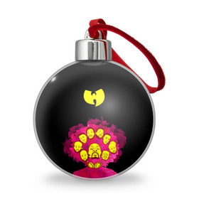 Ёлочный шар с принтом Wu-Tang Clan , Пластик | Диаметр: 77 мм | Тематика изображения на принте: wu tang