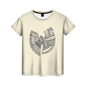 Женская футболка 3D с принтом Wu-Tang Clan , 100% полиэфир ( синтетическое хлопкоподобное полотно) | прямой крой, круглый вырез горловины, длина до линии бедер | wu tang