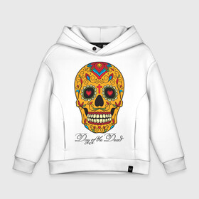 Детское худи Oversize хлопок с принтом Мексиканский череп , френч-терри — 70% хлопок, 30% полиэстер. Мягкий теплый начес внутри —100% хлопок | боковые карманы, эластичные манжеты и нижняя кромка, капюшон на магнитной кнопке | color | day of the dead | dead | death | halloween | holiday | mexican skull | mexico | ornament | pattern | день мертвых | мексика | мексиканский череп | мертвецов | орнамент | праздник | узоры | хэллоуин | цветы