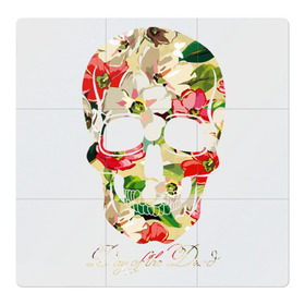 Магнитный плакат 3Х3 с принтом Мексиканский череп , Полимерный материал с магнитным слоем | 9 деталей размером 9*9 см | Тематика изображения на принте: 