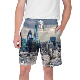 Мужские шорты 3D с принтом Великобритания ,  полиэстер 100% | прямой крой, два кармана без застежек по бокам. Мягкая трикотажная резинка на поясе, внутри которой широкие завязки. Длина чуть выше колен | 
