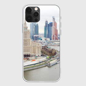 Чехол для iPhone 12 Pro Max с принтом Москва-Сити , Силикон |  | Тематика изображения на принте: 