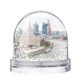 Водяной шар с принтом Москва-Сити , Пластик | Изображение внутри шара печатается на глянцевой фотобумаге с двух сторон | 