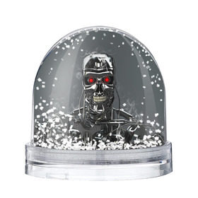 Снежный шар с принтом Терминатор 2 , Пластик | Изображение внутри шара печатается на глянцевой фотобумаге с двух сторон | terminator | арнольд шварценнегер | боевик | робот