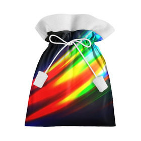 Подарочный 3D мешок с принтом Цветные блики , 100% полиэстер | Размер: 29*39 см | dance | klub | линии | танцы блики | цвет