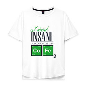 Мужская футболка хлопок Oversize с принтом Таблица Менделеева , 100% хлопок | свободный крой, круглый ворот, “спинка” длиннее передней части | Тематика изображения на принте: буквы | зеленый | квадрат | метаматематика | ученые | цифры | черный