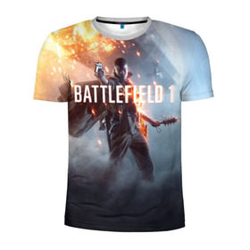 Мужская футболка 3D спортивная с принтом Battlefield , 100% полиэстер с улучшенными характеристиками | приталенный силуэт, круглая горловина, широкие плечи, сужается к линии бедра | battlefield батла | батлфилд