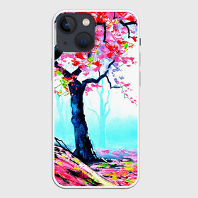 Чехол для iPhone 13 mini с принтом Сакура ,  |  | весна | живопись | сакура | япония