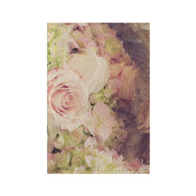 Обложка для паспорта матовая кожа с принтом Винтажные розы , натуральная матовая кожа | размер 19,3 х 13,7 см; прозрачные пластиковые крепления | vintage | винтаж | зелень | лето | пионы | розы | узоры | цветы