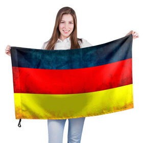 Флаг 3D с принтом Германия , 100% полиэстер | плотность ткани — 95 г/м2, размер — 67 х 109 см. Принт наносится с одной стороны | европа | триколор | флаг