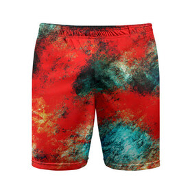 Мужские шорты 3D спортивные с принтом Граффити ,  |  | потертости | цветной | яркий