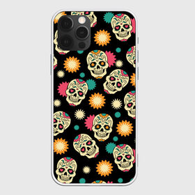 Чехол для iPhone 12 Pro Max с принтом День мертвецов , Силикон |  | color | day of the dead | dead | death | halloween | holiday | mexican skull | mexico | ornament | pattern | день мертвых | мексика | мексиканский череп | мертвецов | орнамент | праздник | узоры | хэллоуин | цветы