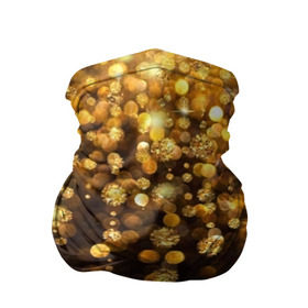 Бандана-труба 3D с принтом Золотой дождь , 100% полиэстер, ткань с особыми свойствами — Activecool | плотность 150‒180 г/м2; хорошо тянется, но сохраняет форму | dance | klub | золото | клуб | праздник | танцы