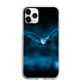 Чехол для iPhone 11 Pro Max матовый с принтом сова , Силикон |  | dark | клюв | лес | ночь | перья | птица | сова | темнота | филин