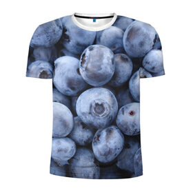 Мужская футболка 3D спортивная с принтом ягода , 100% полиэстер с улучшенными характеристиками | приталенный силуэт, круглая горловина, широкие плечи, сужается к линии бедра | Тематика изображения на принте: голубика | лето | сладости | текстура | черника | ягода