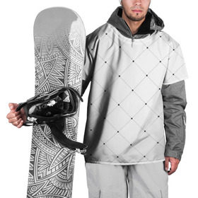 Накидка на куртку 3D с принтом Точечный узор! , 100% полиэстер |  | белый | дизайн | классно | круто | лейбл | точки | узор | цвет | черный
