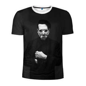 Мужская футболка 3D спортивная с принтом Marilyn Manson , 100% полиэстер с улучшенными характеристиками | приталенный силуэт, круглая горловина, широкие плечи, сужается к линии бедра | звезда | знаменитость | музыка | мэрилин мэнсон | певец | рокер