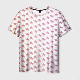 Мужская футболка 3D с принтом Звёзды , 100% полиэфир | прямой крой, круглый вырез горловины, длина до линии бедер | абстракция | арт | графика | дизайн | звезда | здвезды | исскуство | краска | линия | текстура | цвет | черта