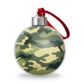 Ёлочный шар с принтом камуфляж , Пластик | Диаметр: 77 мм | армия | камуфляж | милитари | силовые структуры