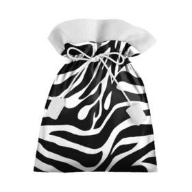 Подарочный 3D мешок с принтом Зебра , 100% полиэстер | Размер: 29*39 см | Тематика изображения на принте: животные | зебра | полосы | текстуры | черно белый