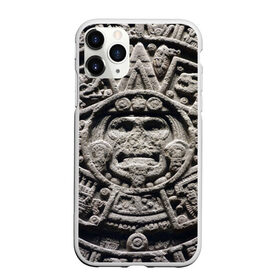 Чехол для iPhone 11 Pro матовый с принтом Календарь ацтеков , Силикон |  | Тематика изображения на принте: ацтеки | древняя цивилизация | индейцы | майя | южная америка