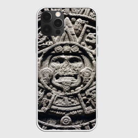 Чехол для iPhone 12 Pro с принтом Календарь ацтеков , силикон | область печати: задняя сторона чехла, без боковых панелей | ацтеки | древняя цивилизация | индейцы | майя | южная америка