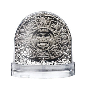 Снежный шар с принтом Календарь ацтеков , Пластик | Изображение внутри шара печатается на глянцевой фотобумаге с двух сторон | ацтеки | древняя цивилизация | индейцы | майя | южная америка