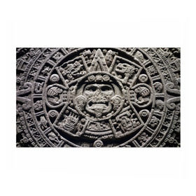 Бумага для упаковки 3D с принтом Календарь ацтеков , пластик и полированная сталь | круглая форма, металлическое крепление в виде кольца | ацтеки | древняя цивилизация | индейцы | майя | южная америка