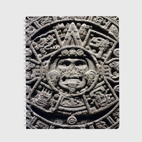 Тетрадь с принтом Календарь ацтеков , 100% бумага | 48 листов, плотность листов — 60 г/м2, плотность картонной обложки — 250 г/м2. Листы скреплены сбоку удобной пружинной спиралью. Уголки страниц и обложки скругленные. Цвет линий — светло-серый
 | ацтеки | древняя цивилизация | индейцы | майя | южная америка