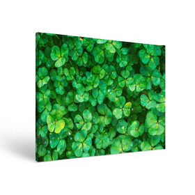 Холст прямоугольный с принтом клевер , 100% ПВХ |  | Тематика изображения на принте: зелень | ирландия | клевер | лето | листья | солнце | цветы