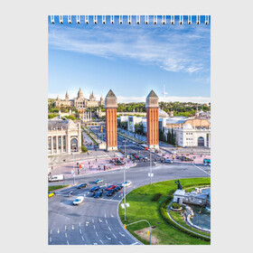 Скетчбук с принтом Барселона , 100% бумага
 | 48 листов, плотность листов — 100 г/м2, плотность картонной обложки — 250 г/м2. Листы скреплены сверху удобной пружинной спиралью | barcelona | europe | spain | барселона | европа | ес | испания | каталония | отпуск | туризм