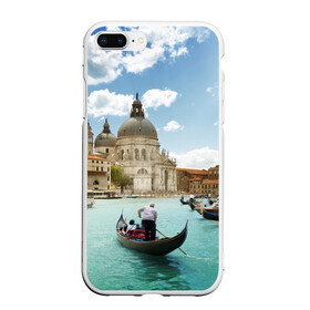 Чехол для iPhone 7Plus/8 Plus матовый с принтом Венеция , Силикон | Область печати: задняя сторона чехла, без боковых панелей | europe | italy | venice | венеция | вода | европа | ес | италия | каникулы | лодки | отдых | отпуск | солнце | туризм