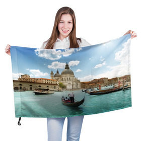 Флаг 3D с принтом Венеция , 100% полиэстер | плотность ткани — 95 г/м2, размер — 67 х 109 см. Принт наносится с одной стороны | europe | italy | venice | венеция | вода | европа | ес | италия | каникулы | лодки | отдых | отпуск | солнце | туризм