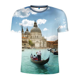 Мужская футболка 3D спортивная с принтом Венеция , 100% полиэстер с улучшенными характеристиками | приталенный силуэт, круглая горловина, широкие плечи, сужается к линии бедра | Тематика изображения на принте: europe | italy | venice | венеция | вода | европа | ес | италия | каникулы | лодки | отдых | отпуск | солнце | туризм