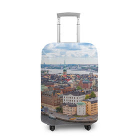 Чехол для чемодана 3D с принтом Швеция , 86% полиэфир, 14% спандекс | двустороннее нанесение принта, прорези для ручек и колес | europe | stockholm | sweden | европа | ес | каникулы | отпуск | стокгольм | туризм | швеция