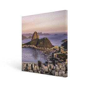Холст квадратный с принтом Рио (Бразилия) , 100% ПВХ |  | brazil | rio de janeiro | бразилия | жара | каникулы | карнавал | мегаполис | отдых | отпуск | пляж | приключение | путешествие | рио де жанейро | туризм | футбол | южная америка
