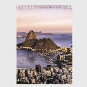 Скетчбук с принтом Рио (Бразилия) , 100% бумага
 | 48 листов, плотность листов — 100 г/м2, плотность картонной обложки — 250 г/м2. Листы скреплены сверху удобной пружинной спиралью | brazil | rio de janeiro | бразилия | жара | каникулы | карнавал | мегаполис | отдых | отпуск | пляж | приключение | путешествие | рио де жанейро | туризм | футбол | южная америка