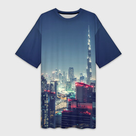 Платье-футболка 3D с принтом Дубай ,  |  | dubai | абу даби | арабские эмираты | ближний восток | богатство | бурдж халифа | дубай | изобилие | каникулы | мегаполис | нефть | оаэ | отпуск | персидский залив | роскошь | технологии | туризм | шейхи