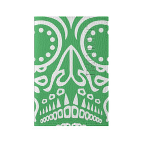 Обложка для паспорта матовая кожа с принтом Мексиканский череп , натуральная матовая кожа | размер 19,3 х 13,7 см; прозрачные пластиковые крепления | Тематика изображения на принте: mexi | день мертвых | мексика | мексиканский череп | мертвецов | орнамент | праздник | узоры | цветы