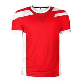 Мужская футболка 3D спортивная с принтом Красивый дизайн , 100% полиэстер с улучшенными характеристиками | приталенный силуэт, круглая горловина, широкие плечи, сужается к линии бедра | белый | бордовый | красивый дизайн | красный | линии | полосы | прямоугольник | треугольник | цвет
