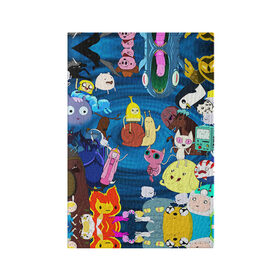 Обложка для паспорта матовая кожа с принтом Adventure Time 1 , натуральная матовая кожа | размер 19,3 х 13,7 см; прозрачные пластиковые крепления | Тематика изображения на принте: adventure time | bubblegum | dog | finn | jake | marcelline | время приключений | джейк и финн | марселин | пупырка