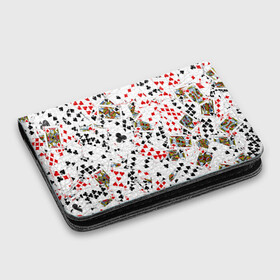Картхолдер с принтом с принтом Игральные карты , натуральная матовая кожа | размер 7,3 х 10 см; кардхолдер имеет 4 кармана для карт; | 