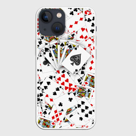 Чехол для iPhone 13 mini с принтом Роял флеш ,  |  | карты | покер