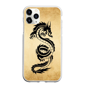 Чехол для iPhone 11 Pro матовый с принтом Убийственный змей , Силикон |  | dragon | дракон | дракоша | змей | когти | крылья | монстр | огонь | пламя | рога | тату | татуировка | трайбл | чешуя | чудовище | шипы