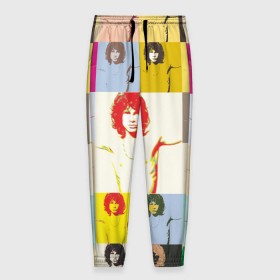 Мужские брюки 3D с принтом Pop Art Jim Morrison The Doors , 100% полиэстер | манжеты по низу, эластичный пояс регулируется шнурком, по бокам два кармана без застежек, внутренняя часть кармана из мелкой сетки | Тематика изображения на принте: jim morrison | the doors | арт | дорс | моррисон