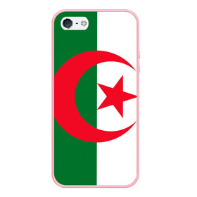 Чехол для iPhone 5/5S матовый с принтом Алжир , Силикон | Область печати: задняя сторона чехла, без боковых панелей | африка | страна | флаг