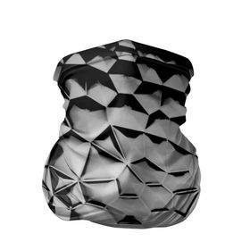Бандана-труба 3D с принтом Чёрная мозаика , 100% полиэстер, ткань с особыми свойствами — Activecool | плотность 150‒180 г/м2; хорошо тянется, но сохраняет форму | 