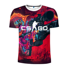 Мужская футболка 3D спортивная с принтом CS GO , 100% полиэстер с улучшенными характеристиками | приталенный силуэт, круглая горловина, широкие плечи, сужается к линии бедра | cs go | hyper beast