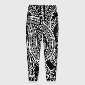 Мужские брюки 3D с принтом Paisley , 100% полиэстер | манжеты по низу, эластичный пояс регулируется шнурком, по бокам два кармана без застежек, внутренняя часть кармана из мелкой сетки | Тематика изображения на принте: орнамент | пейсли | турецкие огурцы