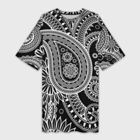 Платье-футболка 3D с принтом Paisley ,  |  | орнамент | пейсли | турецкие огурцы